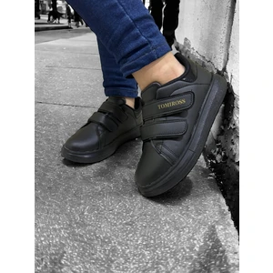 Noah Siyah Garantili Unisex Çocuk Cırtlı Rahat Günlük Sneaker Ayakkabı Noah-6327