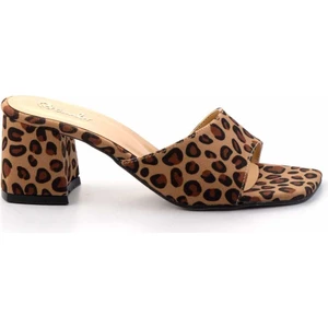 Leopar Kumaş   Kadın Terlik K04233008004