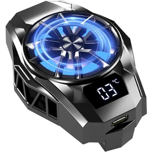 HDX4601 Radyatörlü Isı Göstergeli Klipsli Rgb Telefon Soğutucu Fan