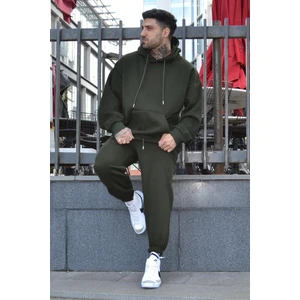 CMZ Collection Erkek Oversize Kalın Eşofman Takımı Haki