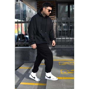 CMZ Collection Erkek Oversize Kalın Eşofman Takımı Siyah