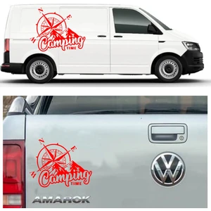 Sticker Usta Camping Time Pusula Offroad 4x4 Kamp Avcı Araba Oto Karavan Sticker 02166