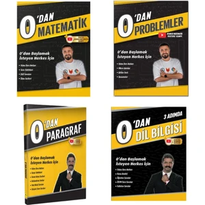 Rehber Matematik 0’dan Problemler - 0’dan Matematik Soru Bankası - Rüştü Hoca 0’dan Dil Bilgisi - 0’dan Paragraf 4'lü Set