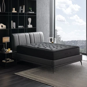 Black Ice Yatak Baza Başlık 3'lü Set - Siyah