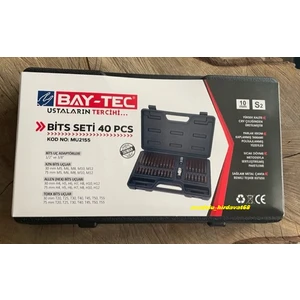 Baytec S2 Çelik 40 Parça Tork Set Otomotiv Seti T55 Tork Seti 12 Alyan Seti