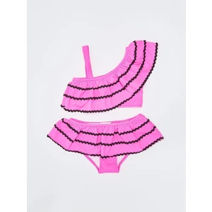 Sutaşı Detaylı Kız Çocuk Bikini Takım