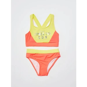 Turuncu Sarı Kız Çocuk Bikini Takım Db200745bt