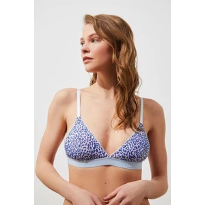 Mavi Leopar Tül Kapsız Bralet Ds200123br