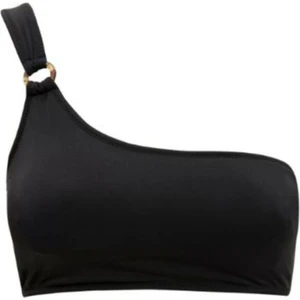 Halkalı Siyah Tek Omuzlu Bikini Üstü Db20010bu