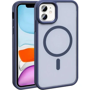 Apple Iphone 11 Kılıf Renkli Magsafeli Arkası Buzlu Sert Sio Kapak