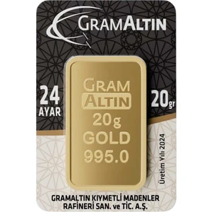 20 gr 24 Ayar 995 Milyem Gram Altın