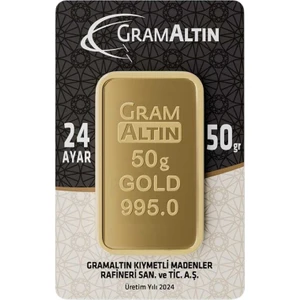 50 gr 24 Ayar 995 Milyem Gram Altın