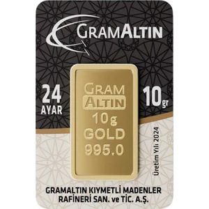 10 gr 24 Ayar 995 Milyem Gram Altın