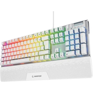 Carbon Beyaz Rgb Q Bilek Destekli Red Switch Gaming Oyuncu Klavye