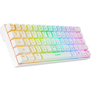 KB-RX63 B-Atom Beyaz Bluetooth Rgb Backlight Red Swıtch Us Layout 63 Tuşlu Mini Gaming Oyuncu Klavyesi