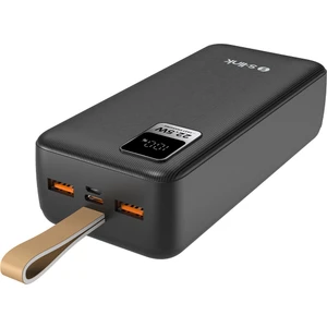 G330 30000MAH Micro+Type-C+Usb PD20W+QC3.0 18W Siyah LCD Taşınabilir Pil Şarj Cihazı Powerban
