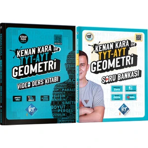 Kr Akademi Yayınları Kenan Kara İle TYT - AYT Geometri Video Ders Kitabı ve Soru Bankası Seti