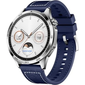 Cover Center Huawei Watch Ultimate Örgü Kumaş Hibrit Ayarlanabilir Silikon Lansman Saat Kordonu