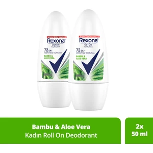 Üstün Koruma Kadın Roll On Deodorant Bambu & Aloe Vera 72 Saat Kesintisiz Koruma 50 ml X2