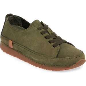 Yeşil Hakiki Nubuk Deri Kadın Sneaker - K24I1AY67268-G98