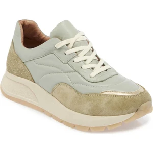 Yeşil Hakiki Deri Kadın Sneaker - K24I1AY67304-O48