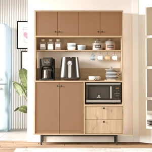 Robin Home Lounge Kahve Köşesi Çok Amaçlı Dolap Mutfak Dolabı Sepet-Kiremit