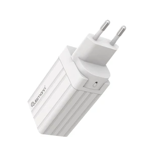 65W Usb-C Güç Adaptörü 3 Port Gan Tech (Şarj Isısını Düşürür) 25W/40W/60W Type-C Hızlı iPhone & Android & iPad & Macbook Şarj Cihazı Universal Priz Tipi