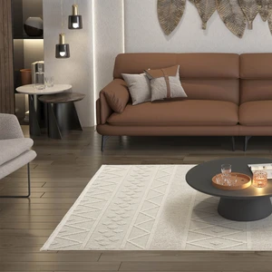Cool Halı Hasır 620 Krem Bej Halı Ince Mutfak Halısı Yazlık Halı Kilim Kesme Halı Yolluk Antre Koridor Halısı