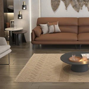 Cool Halı Hasır 620 Bej Kahverengi Halı Antre Koridor Halısı Ince Halı Kilim Mutfak Halısı Kesme Halı Yolluk