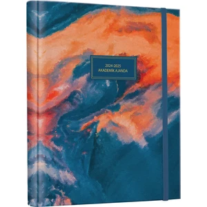 Victoria's Journals Gizli Spiralli Akademik Ajanda 2024-2025 Lastikli 17X23 cm 100 Gram 192 Sayfa 124-1266