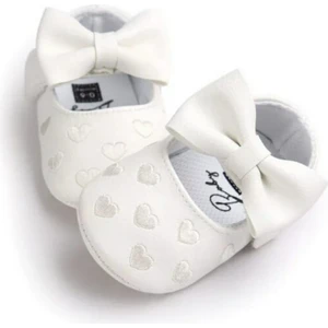 Hira Kids Collection Kız Çocuk Kalp Nakışlı Patik Ayakkabı