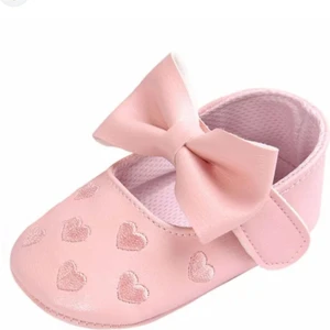 Hira Kids Collection Kız Çocuk Kalp Nakışlı Patik Ayakkabı