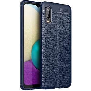 Samsung Galaxy A02 Kılıf Deri Desenli ve Esnek Yapılı Sağlam Derry Silikon Kılıf