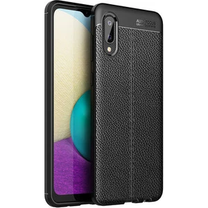 Techno Guru Samsung Galaxy A02 Deri Desenli Yüksek Koruma Sağlayan Niss Premium Silikon Kılıf