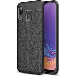 Techno Guru Samsung Galaxy A30 Deri Desenli Yüksek Koruma Sağlayan Niss Premium Silikon Kılıf