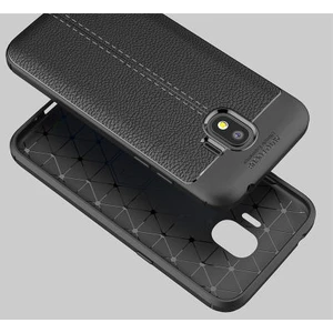Samsung Galaxy J2 Pro 2018 Kılıf Deri Desenli ve Esnek Yapılı Sağlam Derry Silikon Kılıf