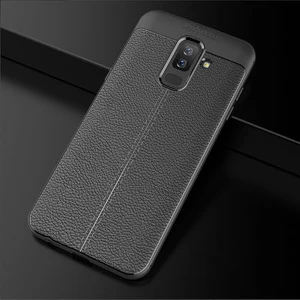 Techno Guru Samsung Galaxy J4 Deri Desenli Yüksek Koruma Sağlayan Niss Premium Silikon Kılıf