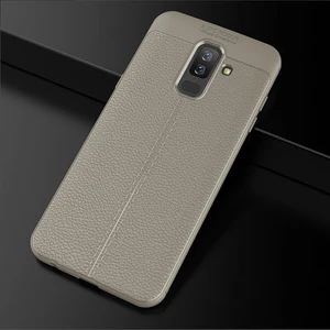 Techno Guru Samsung Galaxy J4 Deri Desenli Yüksek Koruma Sağlayan Niss Premium Silikon Kılıf