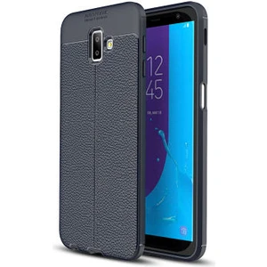 Samsung Galaxy J6 Plus Kılıf Deri Desenli ve Esnek Yapılı Sağlam Derry Silikon Kılıf