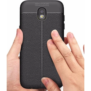 Techno Guru Samsung Galaxy J7 Pro Deri Desenli Yüksek Koruma Sağlayan Niss Premium Silikon Kılıf