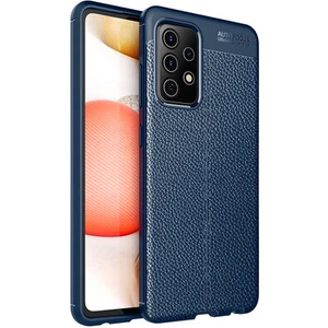 Techno Guru Samsung Galaxy A72 Deri Desenli Yüksek Koruma Sağlayan Niss Premium Silikon Kılıf