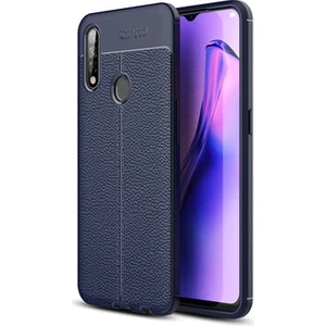 Oppo A31 Kılıf Deri Desenli ve Esnek Yapılı Sağlam Derry Silikon Kılıf