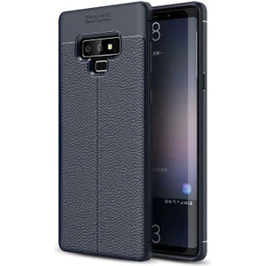 Techno Guru Samsung Galaxy Note 9 Deri Desenli Yüksek Koruma Sağlayan Niss Premium Silikon Kılıf