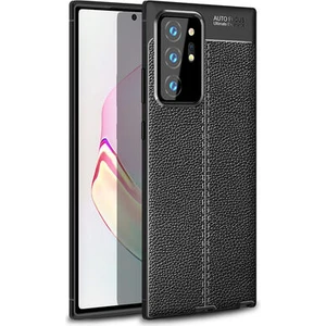 Techno Guru Samsung Galaxy Note 20 Ultra Deri Desenli Yüksek Koruma Sağlayan Niss Premium Silikon Kılıf