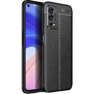 Techno Guru Oppo A55 4g Deri Desenli Yüksek Koruma Sağlayan Niss Premium Silikon Kılıf