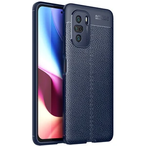 Poco F3 Kılıf Deri Desenli ve Esnek Yapılı Sağlam Derry Silikon Kılıf