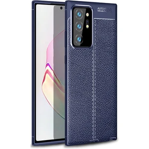 Techno Guru Samsung Galaxy Note 20 Ultra Deri Desenli Yüksek Koruma Sağlayan Niss Premium Silikon Kılıf