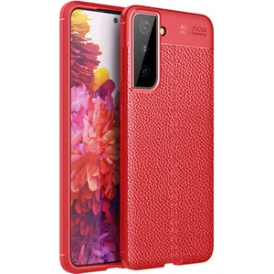 Techno Guru Samsung Galaxy S21 Plus Deri Desenli Yüksek Koruma Sağlayan Niss Premium Silikon Kılıf