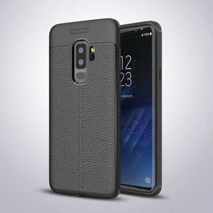 Techno Guru Samsung Galaxy S9 Plus Deri Desenli Yüksek Koruma Sağlayan Niss Premium Silikon Kılıf