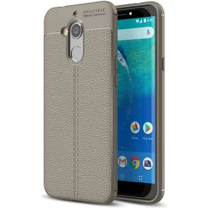 Techno Guru General Mobile Gm 8 Go Deri Desenli Yüksek Koruma Sağlayan Niss Premium Silikon Kılıf